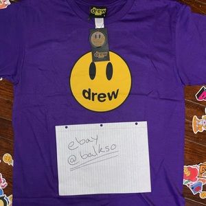 [NEW] Drew house Secret Large tee - purple  + FREE DREW STICKERS